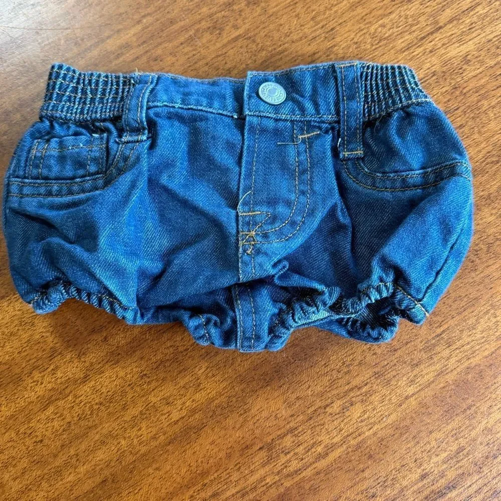 7 For All Mankind Denim Diaper Cover Size 6/9 Months